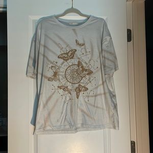 Romwe Oversized Graphic Tee S